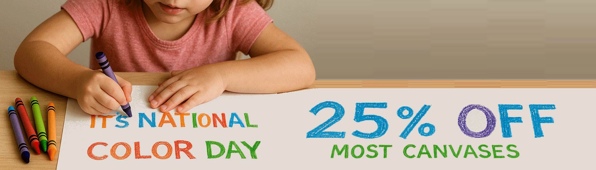 We love color! To celebrate National Color Day, take 25% off some of our colorful designs