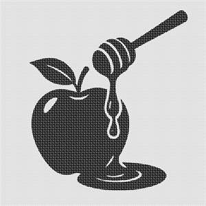 image of Apple In Honey Silhouette