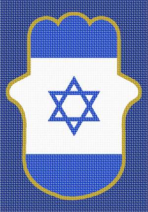 image of Hamsa Israeli Flag