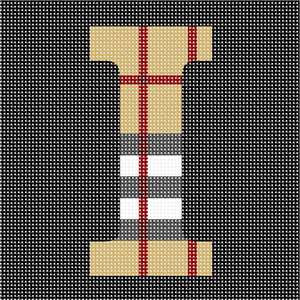 image of Letter I Camel Tartan
