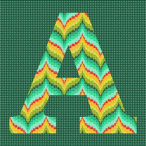Letter A Bargello