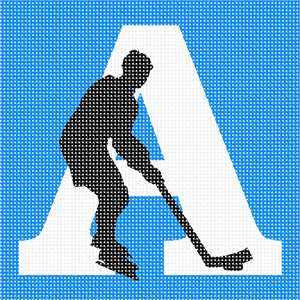 image of Letter A Ice Hockey