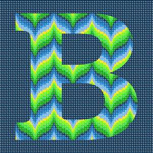 Letter B Bargello Limes