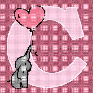 Letter C Elephant Balloon