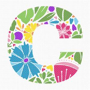 image of Letter C Flower Shape