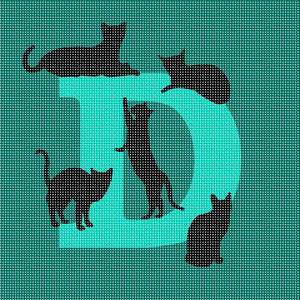 Letter D Cats Galore