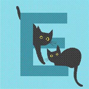 image of Letter E Black Cats