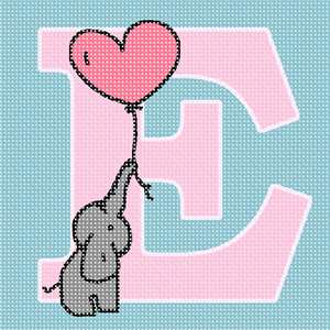 image of Letter E Elephant Balloon