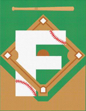 Letter F Baseball