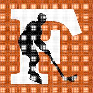 image of Letter F Ice Hockey