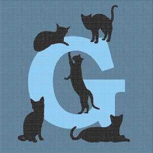 Letter G Cats Galore