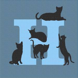 Letter H Cats Galore