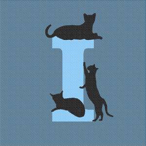 Cats Galore alphabet letter i
