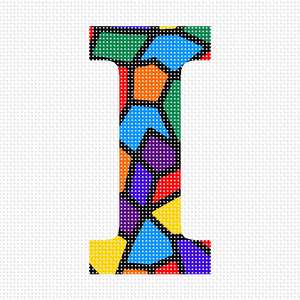 Stained Glass alphabet letter i