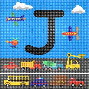 image of Letter J Busy City