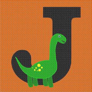 Dinosaur alphabet letter j