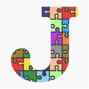 Letter J Puzzle Pieces
