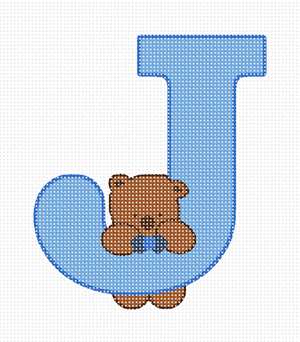 image of Letter J Teddy Blues