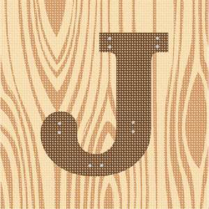 image of Letter J Wood