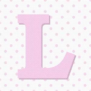 Polka Dot alphabet letter l