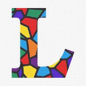 Letter L Stained Glass