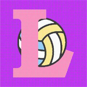 image of Letter L Volleyball