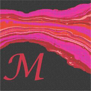 image of Letter M Agate Lipsticks Red