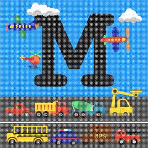 image of Letter M Busy City