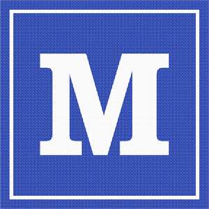 Letter M Framed