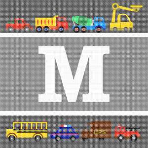 image of Letter M On The Road