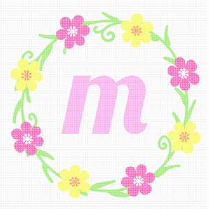 image of Letter M Wreath