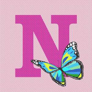 Letter N Butterfly