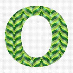 Bargello alphabet letter o