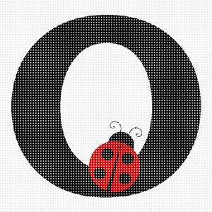 Ladybug alphabet letter o