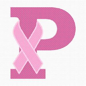Letter P Hope Ribbon