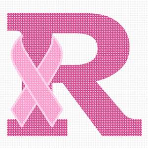 image of Letter R Hope Ribbon