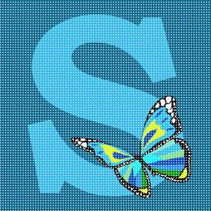 Letter S Butterfly