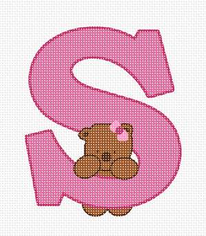 Letter S Teddy Pinks
