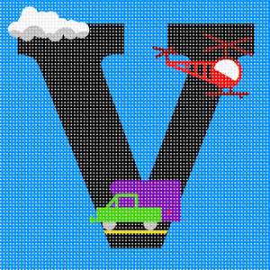 Letter V City