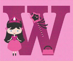 Letter W Princess
