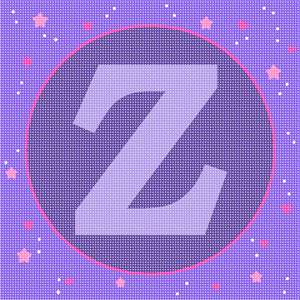 image of Letter Z Dreamy Purples