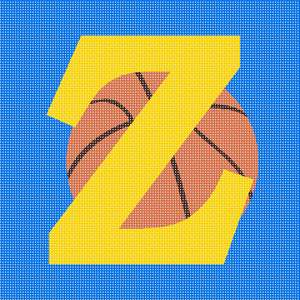 In Basketball alphabet letter z