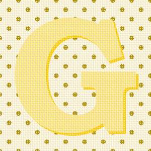 Polka Dot Letter G