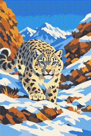 Snow Leopard Approaching