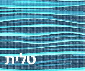 image of Tallit Ripples Teals