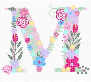 image of The Letter M Flowering Pastels