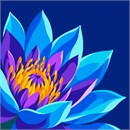 Tropical Blue Flower
