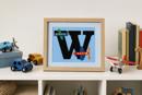 Letter W Airplane
