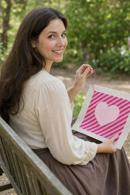 Heart Striped Background