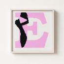 Letter E Ballet Slipper